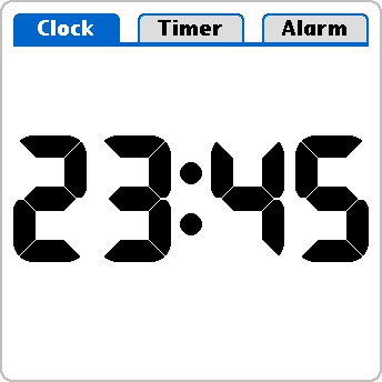 Clock tab in high resolution