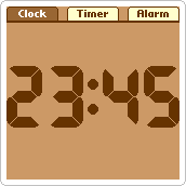 ClockPro in Chocolate system color theme