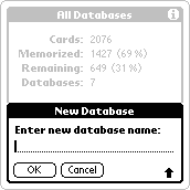 Enter new database name
