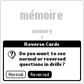 Select Normal or Reversed mode