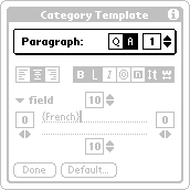 Paragraph selector