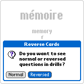 Select Normal or Reversed mode