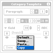 Select Copy command